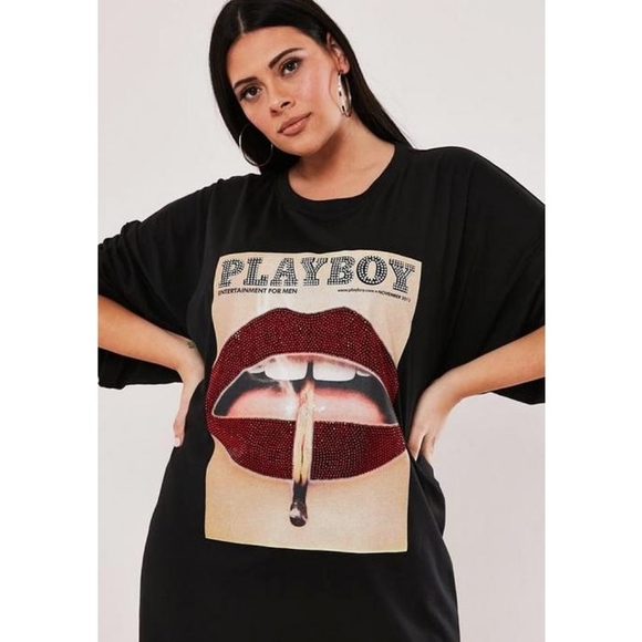 PLAYBOY Dresses & Skirts - ⚡HOST PICK⚡Playboy X Misguided Lips T-shirt Dress